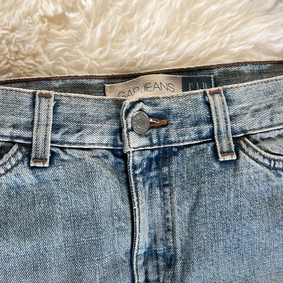 90s vintage Denim GAP skirt Sz 4. Light wash - Picture 2 of 8